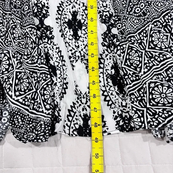 Free People Women Of The Water Maxi Dress Bandeau Black White Boho Small/Medium - Picture 11 of 12